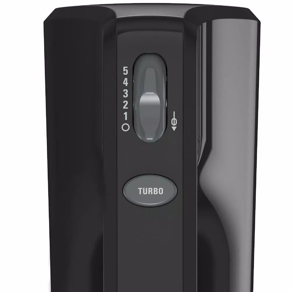 BLACK+DECKER 5-Speed Hand Mixer with Turbo Boost, Black