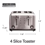 Hamilton Beach Professional 4-Slice Stainless Steel Wide Slot Toaster thumbnail 2
