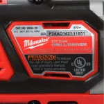 Milwaukee M18 18V Lithium-Ion Cordless 1/2 in. Drill Driver Kit with (2) 1.5Ah Batteries, Charger, and Hard Case thumbnail 9