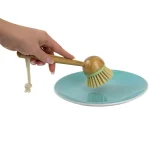 Home Basics Bliss Collection 2.75 in. Scrub Brush with Eco-Friendly Bamboo Handle and Nylon Bristles thumbnail 5