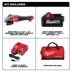 Milwaukee M18 FUEL 18V Brushless Cordless 4-1/2 in. to 6 in. Angle Grinder Kit with 6.0 Ah Battery thumbnail 2