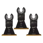 Milwaukee 2-1/2 in. Titanium Bi-Metal Universal Fit Oscillating Multi-Tool Blade (3-Pack) thumbnail 5