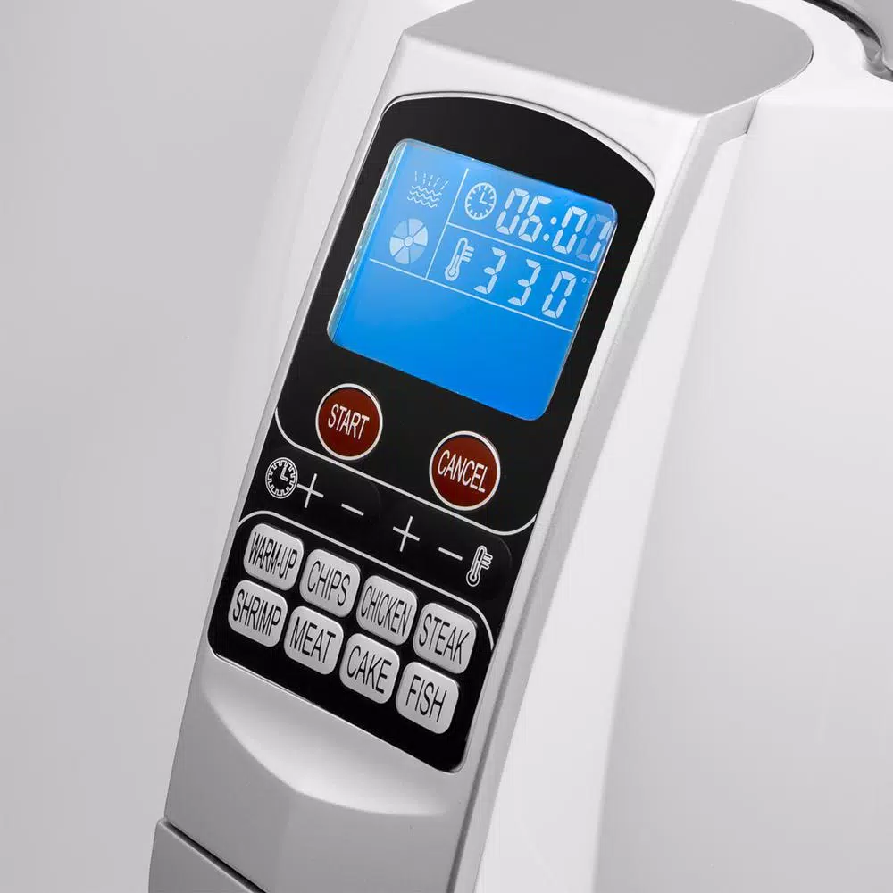 Ensue 3.7 Qt. White Digital Air Fryer with 8 Smart Programs and Rapid Air Technology