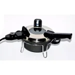 Total Chef Csech 3 Qt. Black Electric Pressure Cooker with Non-Stick Pot and Variable Temperature Control thumbnail 2
