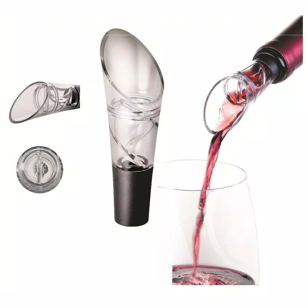 Ozeri Prestige Electric Wine Bottle Opener Set with Recharging Stand, Aerating Pourer and Foil Cutter