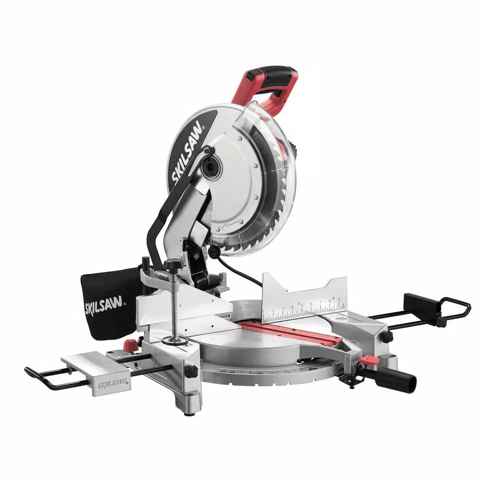 Skil 12 in. 15 Amp Corded Compound Miter Saw with Laser Guide and Quick-Mount System