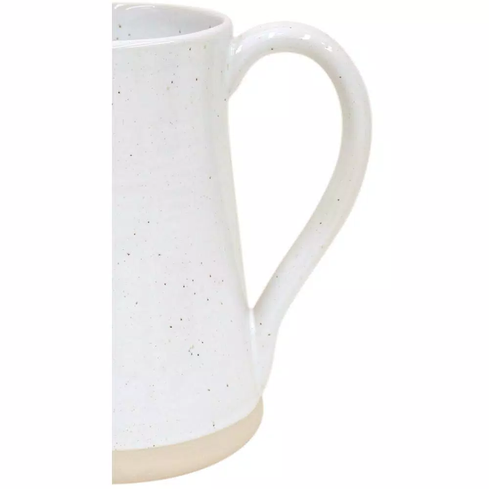 CASAFINA Fattoria 69 fl. oz. White Ceramic Stoneware Pitcher