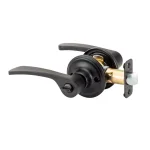 Copper Creek Scandinavian Kash Black Privacy Lever - Modern Interior Bed/Bath Door Handle thumbnail 1