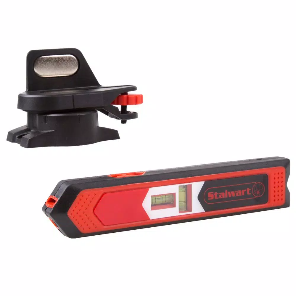 Stalwart Combination Point and Line Laser Level with Magnetic Base