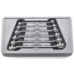 GearWrench 6-Piece Metric Flare Nut Wrench Set with Blow Molded Tray thumbnail 1