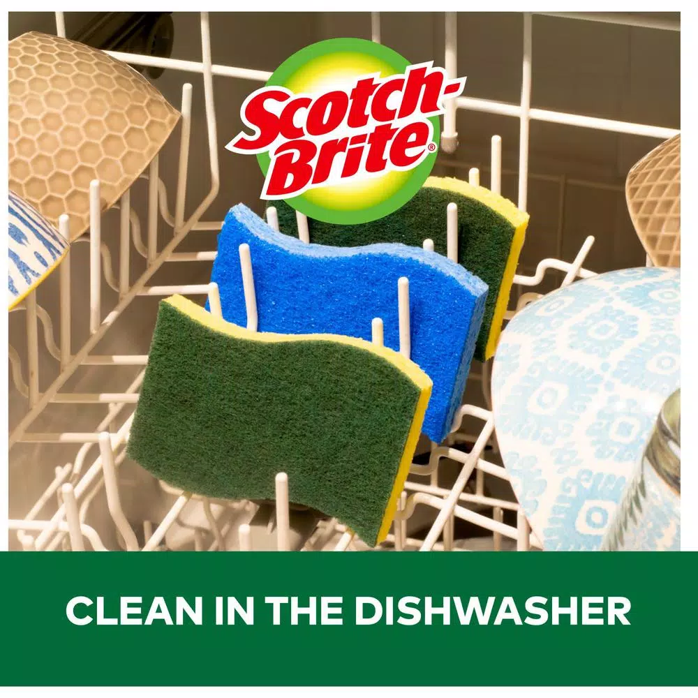 Scotch-Brite Heavy-Duty Scrub Sponge, 9-Pack