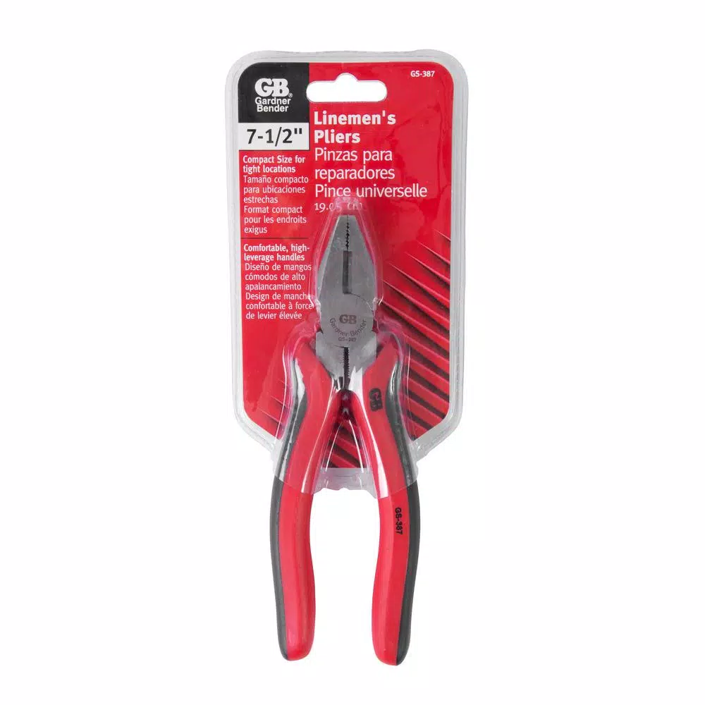 Gardner Bender 7.5 in. Medium-Duty Lineman's Pliers