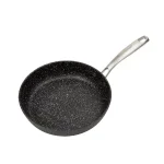 MasterPan Granite Ultra 9.5 in. Cast Aluminum Nonstick Frying Pan, Black Marble Finish thumbnail 1