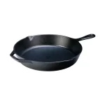 Lodge 12 in. Cast Iron Skillet with Pour Spouts and Assist Handle, Black thumbnail 1
