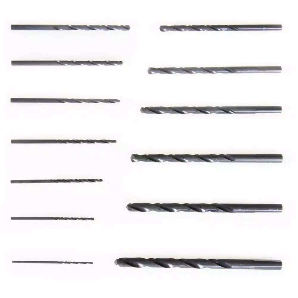 WEN 13-Piece Black Oxide Twist Drill Bit Set with Hex Shank