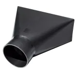 POWERTEC 4 in. x 10 in. Rectangular Dust Hood Wide Mouth Dust Collection Attachment thumbnail 1