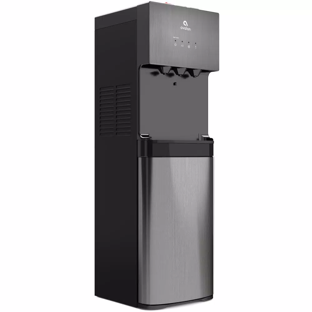 Avalon A5BLK Self-Cleaning Bottleless Water Cooler Dispenser, Black Stainless Steel