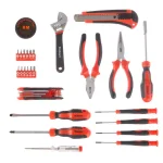 Stalwart 32-Piece Steel Hand Tool Set with Compact Carrying Case thumbnail 2