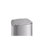 Innovaze Stainless Steel Step-On Trash Can Set - 8 Gal & 1.3 Gal Rectangular Kitchen and Bathroom Bins thumbnail 3