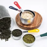 Fox Run 4-Piece Stainless Steel Measuring Cup Set with Color-Coated Handles thumbnail 6