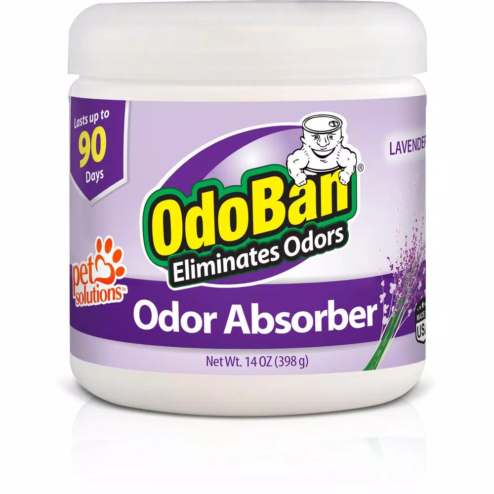 OdoBan Solid Odor Absorber Gel, Lavender Scent, 14 oz.