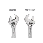 TEKTON 4 in. Adjustable Wrench, Carbon Steel with Satin Chrome Finish thumbnail 3