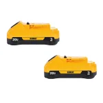 DEWALT 20V MAX Compact Lithium-Ion 3.0 Ah Battery Pack (2-Pack) thumbnail 1
