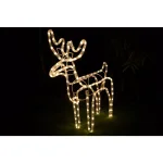 Luxen Home 25 in. LED White Rope Light Standing Reindeer - Indoor/Outdoor Christmas Decoration thumbnail 10