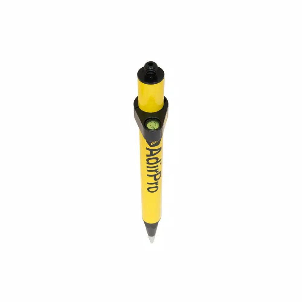 AdirPro 1.28 in. Mini Stakeout Prism Pole, Fluorescent Yellow