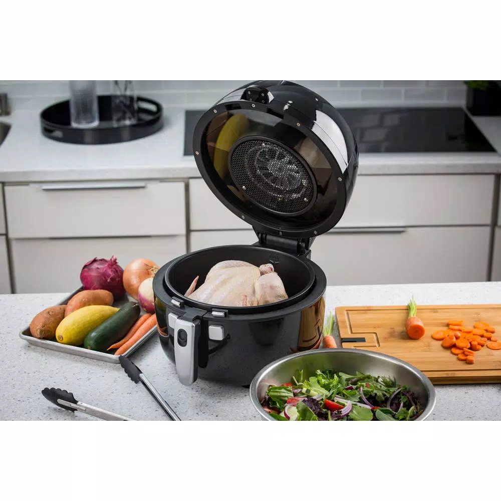 Modernhome 7 Qt. Auto-Stirring Digital Air Fryer, 1350W Rotating Convection Oven