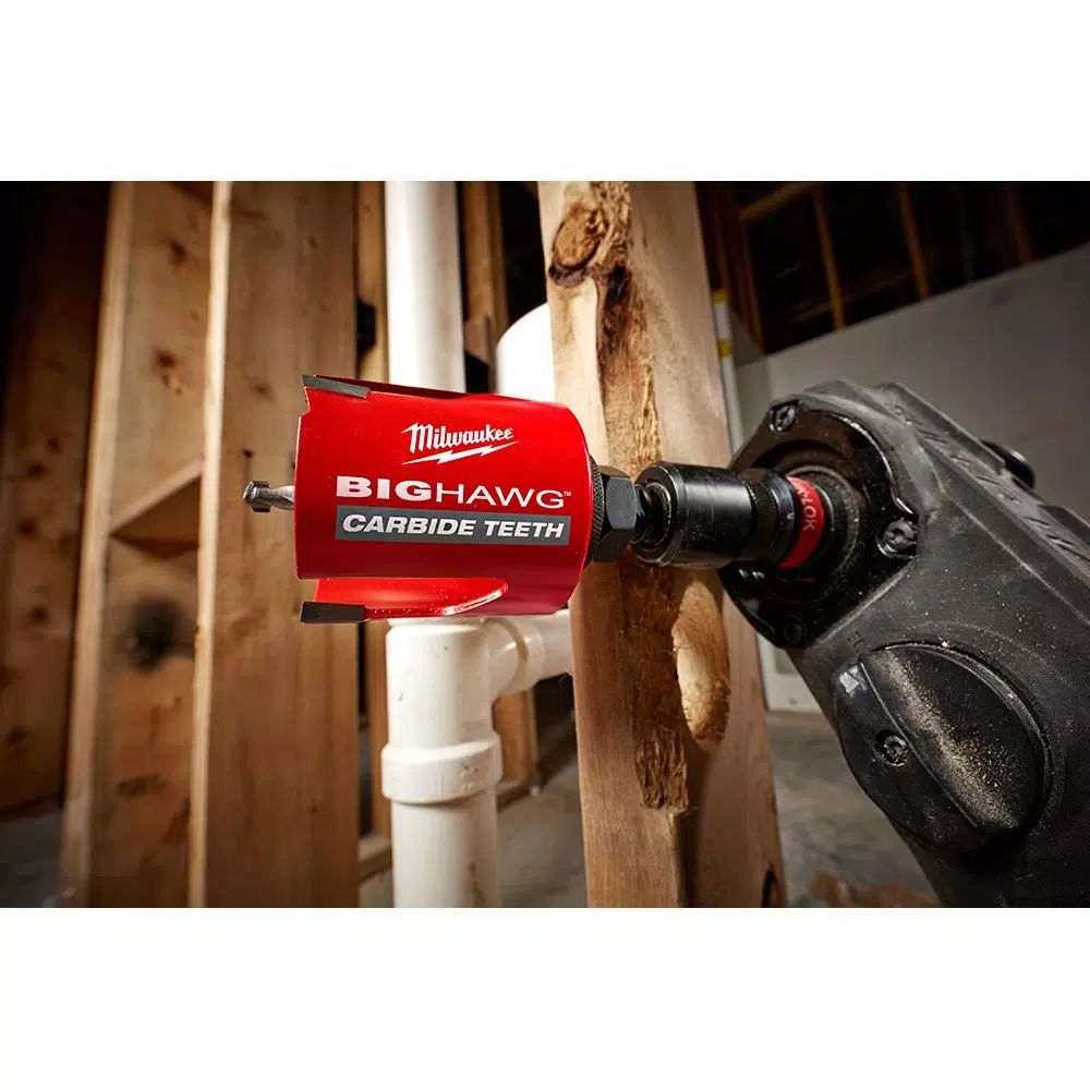 Milwaukee BIG HAWG Carbide Hole Saw Kit, 8-Piece Multi-Material Set
