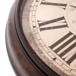 Pinnacle Baldaud 30 in. Antique Bronze Roman Numeral Wall Clock, Oversized Round Analog Design thumbnail 3