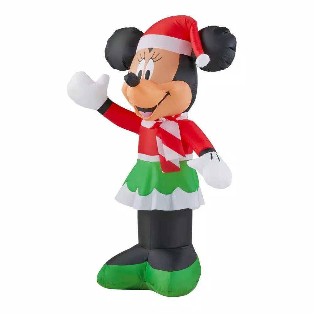 Disney Minnie Mouse 3.5 ft. Inflatable Holiday Decoration with LED Lights