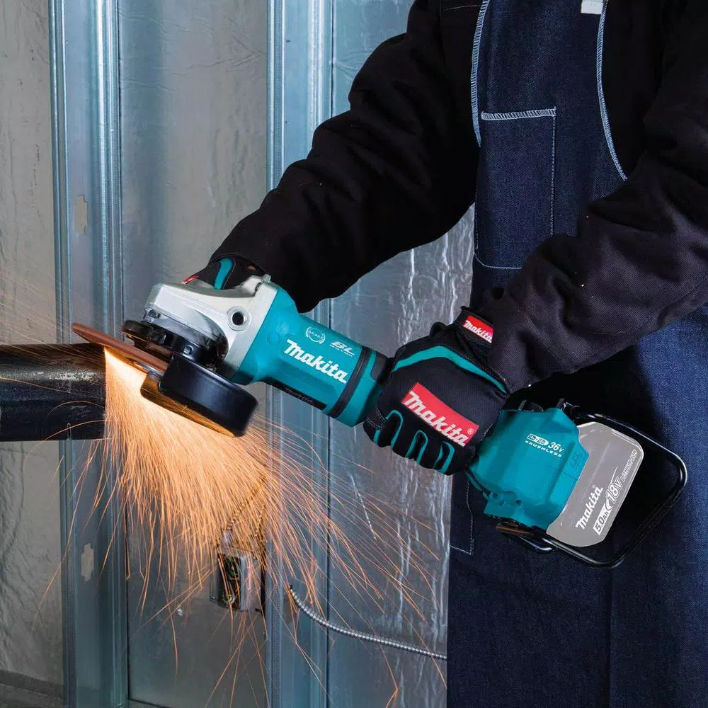 Makita 18V X2 LXT Brushless 7 in. Cordless Angle Grinder with AWS & Electric Brake