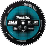 Makita 10 in. 60T Carbide-Tipped Max Efficiency Miter Saw Blade thumbnail 1