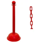 Mr. Chain Heavy-Duty Stanchion and Chain Kit, Red thumbnail 2