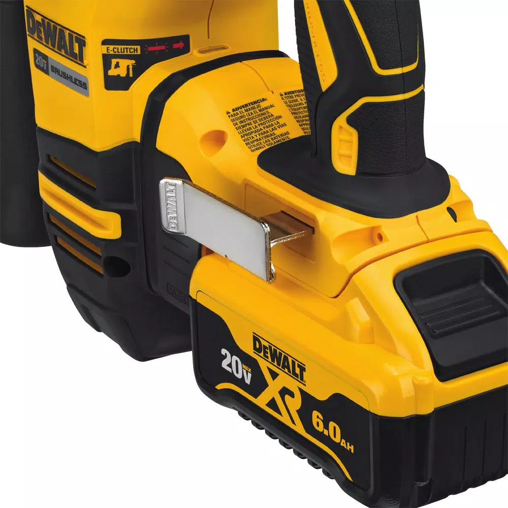 DEWALT 20V MAX XR Brushless 1-1/8 in. SDS Plus L-Shape Rotary Hammer Kit with (2) 6.0Ah Batteries & Charger