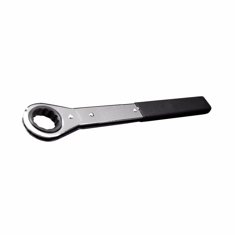 Klein Tools 1 in. Ratcheting Box End Wrench, Chrome Plated