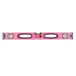 Apollo Tools 24 in. Magnetic Pink Aluminum Level, Horizontal, Vertical, and 45° thumbnail 1