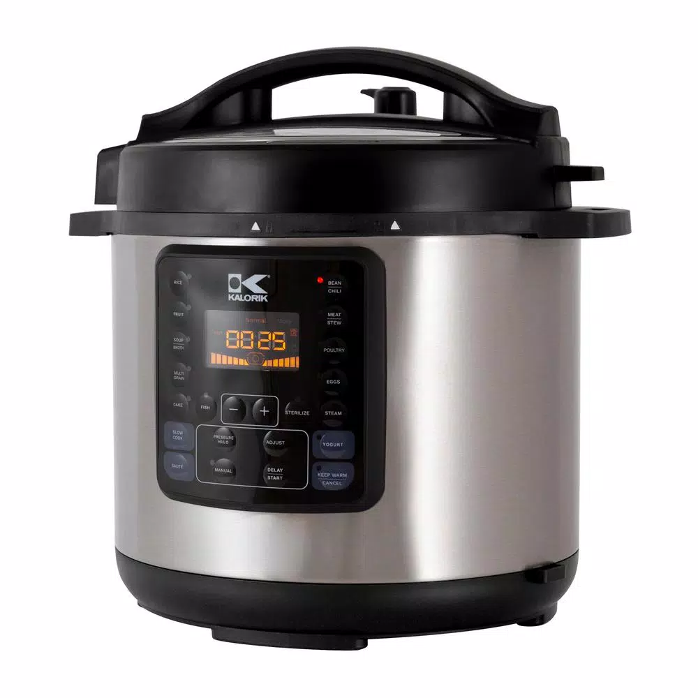 Kalorik 10-in-1 Multi-Use 8 Qt. Stainless Steel Electric Pressure Cooker