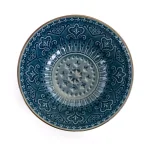 Elama Deepsea Mozaic 16-Piece Sea Blue Stoneware Dinnerware Set, Service for 4 thumbnail 5