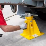 ESCO 20-Ton Heavy-Duty Screw Style Jack Stand, Short Adjustable Steel Stand thumbnail 7