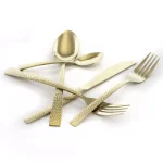 MegaChef Baily 20-Piece Light Gold Stainless Steel Flatware Set, Service for 4 thumbnail 2