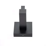 Italia Trieste Single Robe Hook, Matte Black, Solid Brass thumbnail 4