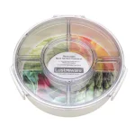Lustroware 10.5 in x 10.5 in 4-Compartment White Serving Tray with Airtight Lid thumbnail 1