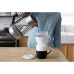OXO Good Grips 1.5-Cup Pour-Over Coffee Maker with Water Tank, White thumbnail 15