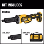 DEWALT 20V MAX Cordless Brushless Variable Speed 1-1/2 in. Die Grinder (Tool-Only) thumbnail 2