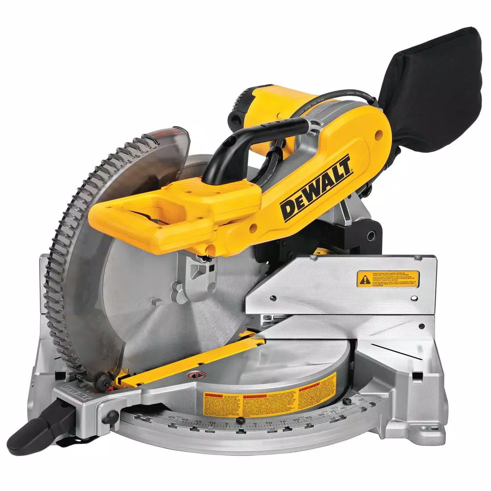 DEWALT 12 in. Double Bevel Compound Miter Saw with Heavy-Duty Work Stand, 15 Amp Corded