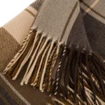 Glitzhome 50 in. x 60 in. Woven Plaid Throw Blanket with Decorative Fringe thumbnail 2