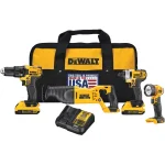 DEWALT 20V MAX Cordless Combo Kit with Brushless Oscillating Tool, 2 Batteries & Charger thumbnail 3